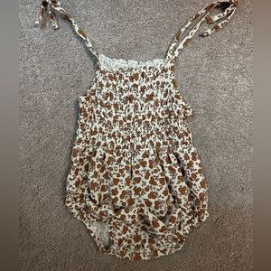 Rylee & cru smocked onesie